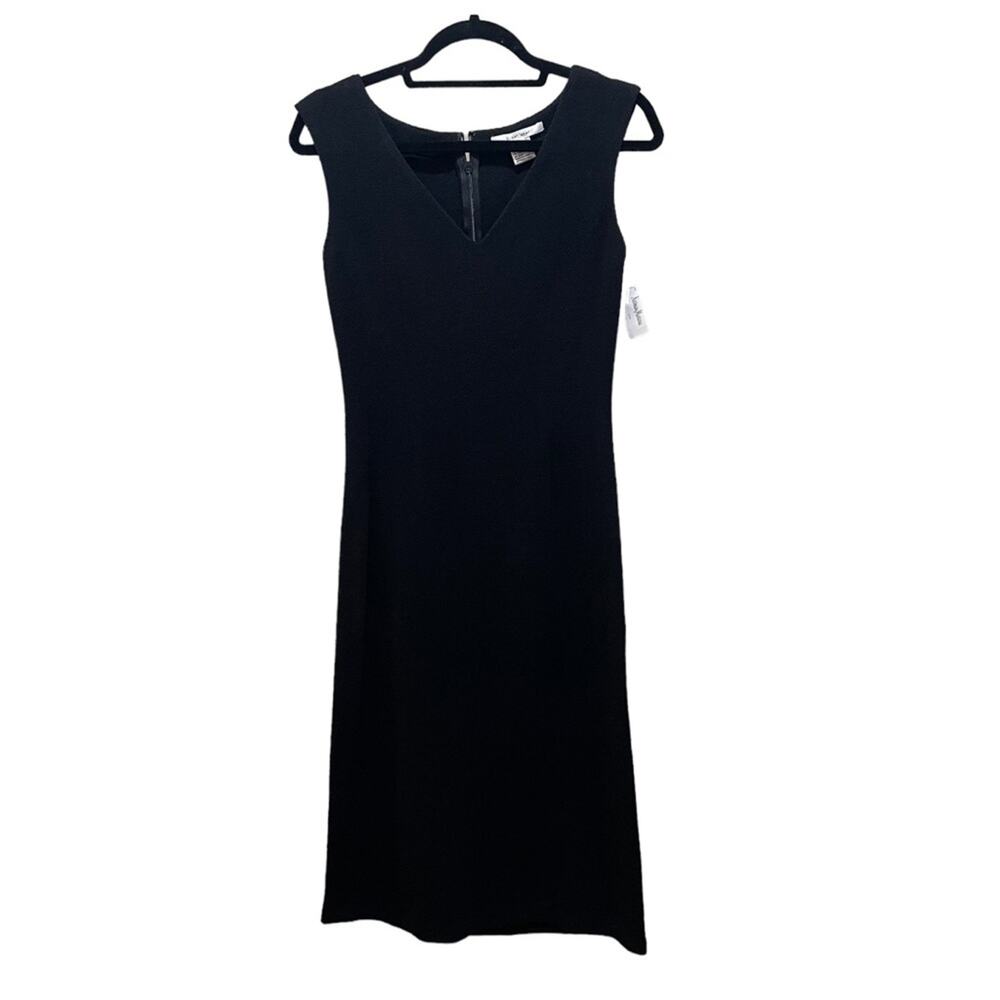 Susan Lazar Vintage Wool Sleeveless Dress Black Size 4 New